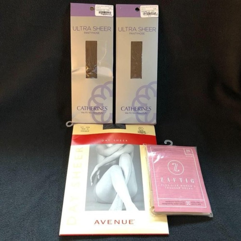LOT 4 Catherines Avenue Pantyhose Coffee Navy +Tro
